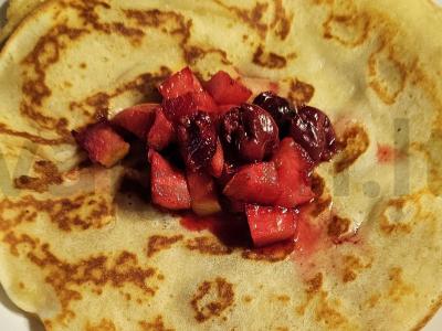 Blynai su obuoliais ir vyšniomis Žingsnis 4