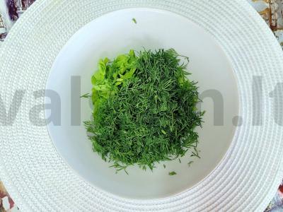 Sultingas salotas su garstyčių padažu Žingsnis 2