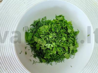 Sultingas salotas su garstyčių padažu Žingsnis 3