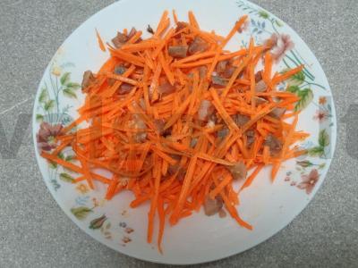 Korėjietiška salotos su silke Žingsnis 6