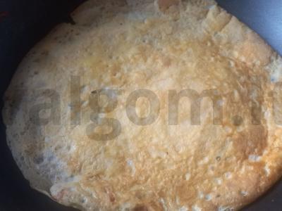 Kiaušinių blynai su grybais Žingsnis 5