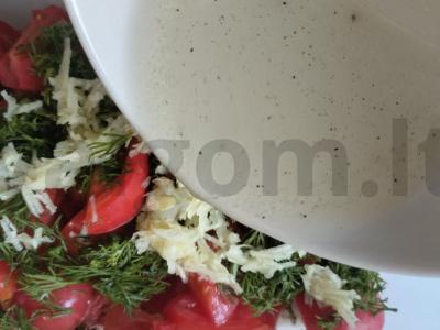 Greiti aštrūs pomidorai su žolelėmis ir česnaku Žingsnis 6