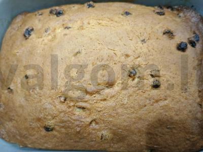 Varškės naminis keksiukas su razinomis Žingsnis 14