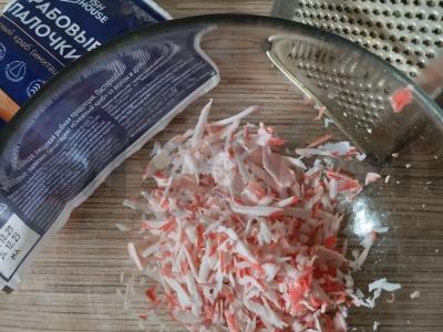 Krabų lazdelės kotletai Žingsnis 1