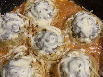 Makaronai-gnestai su faršu ir sūriu Žingsnis 4