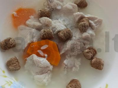 Vištienos sriuba su sėlenomis Žingsnis 5