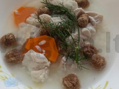 Vištienos sriuba su sėlenomis pagrindine nuotrauka