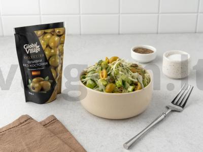 Lengvas žalias salotas pagrindine nuotrauka