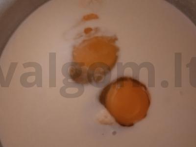 Blynai su acidofiliu ir kalakutienos faršu Žingsnis 4