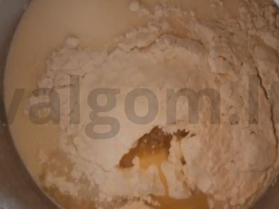 Blynai su acidofiliu ir kalakutienos faršu Žingsnis 5