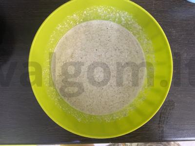 Naudingas duona iš žalios grikių su sėklomis Žingsnis 4