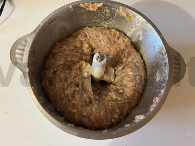 Sūrio blyneliai su apkepintu faršu Žingsnis 1