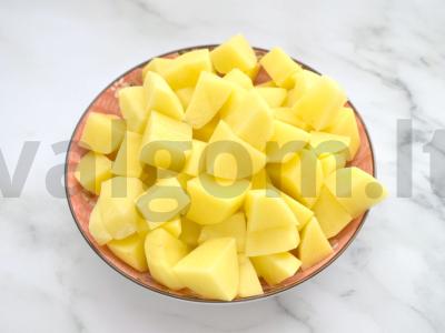 Troškinta bulvė su šonkauliais ir pievagrybiais Žingsnis 8