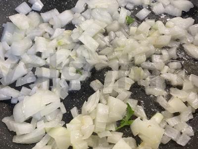 Kruopos iš sorų su jautiena ir keptu svogūnu Žingsnis 4