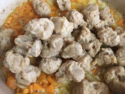 Bulvės su sojų mėsa Žingsnis 5