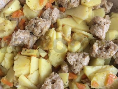 Bulvės su sojų mėsa Žingsnis 8