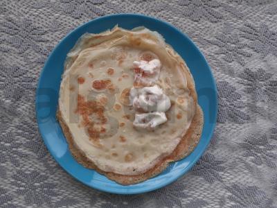 Blynai su minkštu varškės įdaru ir uogiene Žingsnis 5