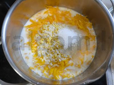 Moliūgų košė su razinomis Žingsnis 3