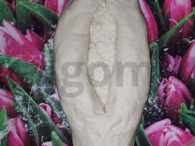 Adžarų hachapuri su sūriu ir suluguni Žingsnis 5