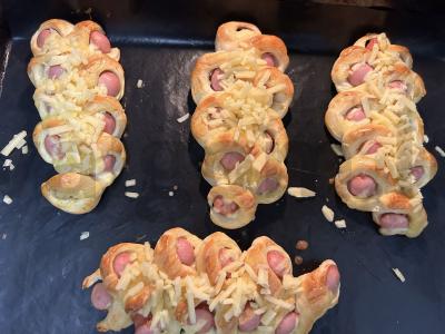 Dešrelė tešloje po sūrio apklotu Žingsnis 9