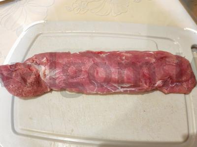 Mėsos pynė su spagečiais ir daržovėmis Žingsnis 1