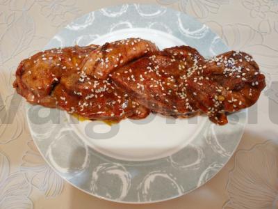 Mėsos pynė su spagečiais ir daržovėmis Žingsnis 15