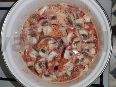 Tom Yum su vyšniniais pomidorais Žingsnis 7