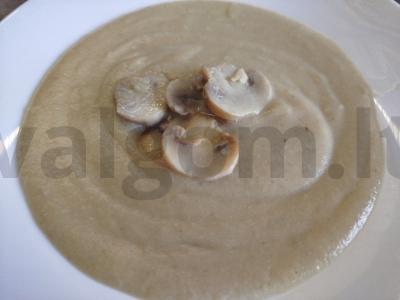 Grybų kremas su česnaku Žingsnis 14