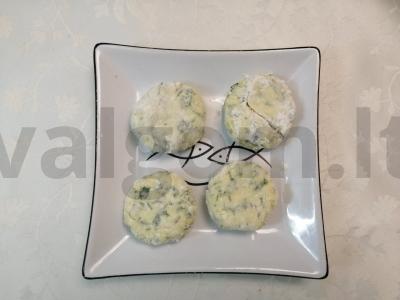 Varškės sūreliai su žolelėmis Žingsnis 4