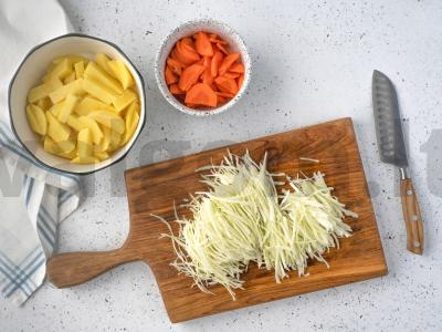 Troškintas širdis su bulvėmis Žingsnis 3