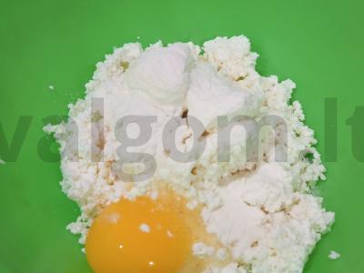 Sūrio blynai oro grilyje Žingsnis 1