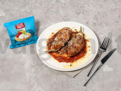 Baklažanai parmidžano pagrindine nuotrauka