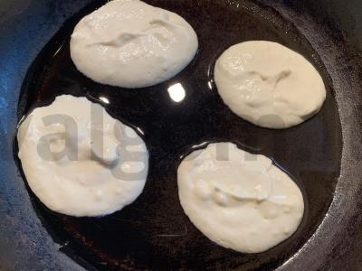 Graikiško jogurto ir grietinės blynai Žingsnis 3