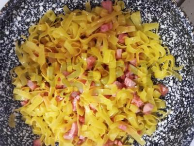 Makaronai su dešra ir sūriu Žingsnis 3