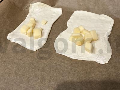 Sluoksniuota tešla su sūriu arbatai Žingsnis 4