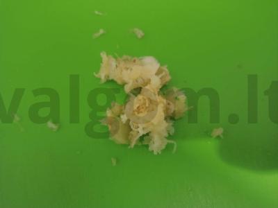 Keptas bulvės su šonine ir česnaku Žingsnis 2