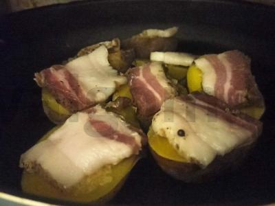 Keptas bulvės su šonine ir česnaku Žingsnis 6