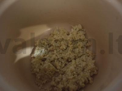 Pšenių košė su virtų kiaušiniu ir jūros kopūstais Žingsnis 3