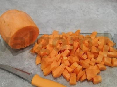 Kumpio plovas su didelėmis morkomis Žingsnis 4