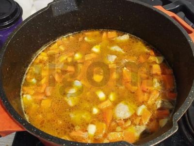 Kumpio plovas su didelėmis morkomis Žingsnis 9