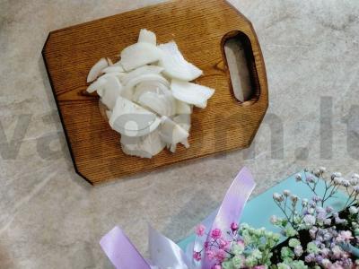 Švelni vištienos kepenėlė grietinės padaže Žingsnis 3