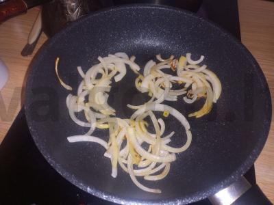 Makaronai su apkepu grietinėlėje Žingsnis 1