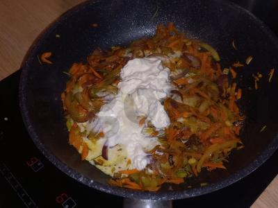 Makaronai su apkepu grietinėlėje Žingsnis 3