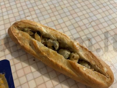 Krustingas bagetas su jūros gėrybėmis Žingsnis 5