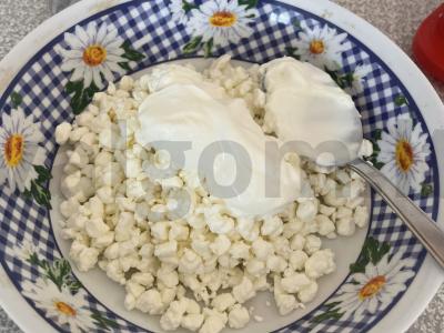 Blyniniai ritinėliai su varške desertui Žingsnis 6