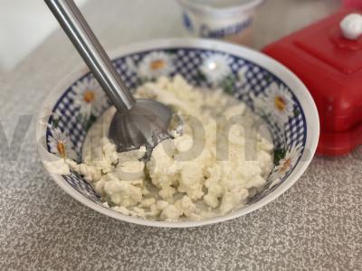 Blyniniai ritinėliai su varške desertui Žingsnis 7