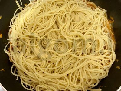 Spagečiai su kalakutiena pomidorų padaže Žingsnis 5