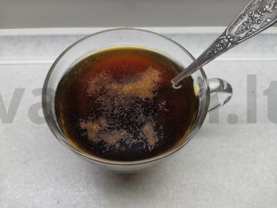 Cikorija su cinamonu ir grietinėle Žingsnis 2