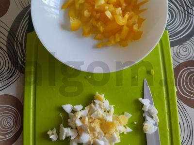 Vasaros salotos su grybais ir kiaušiniu Žingsnis 4