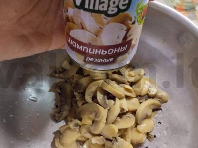 Vasaros salotos su grybais ir kiaušiniu Žingsnis 6